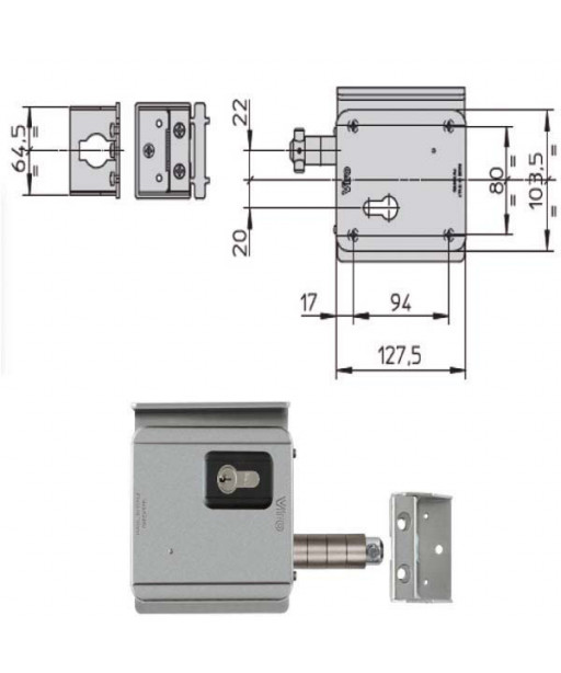 ELETTROSERRATURA APP.FERRO V09           7905 VIRO