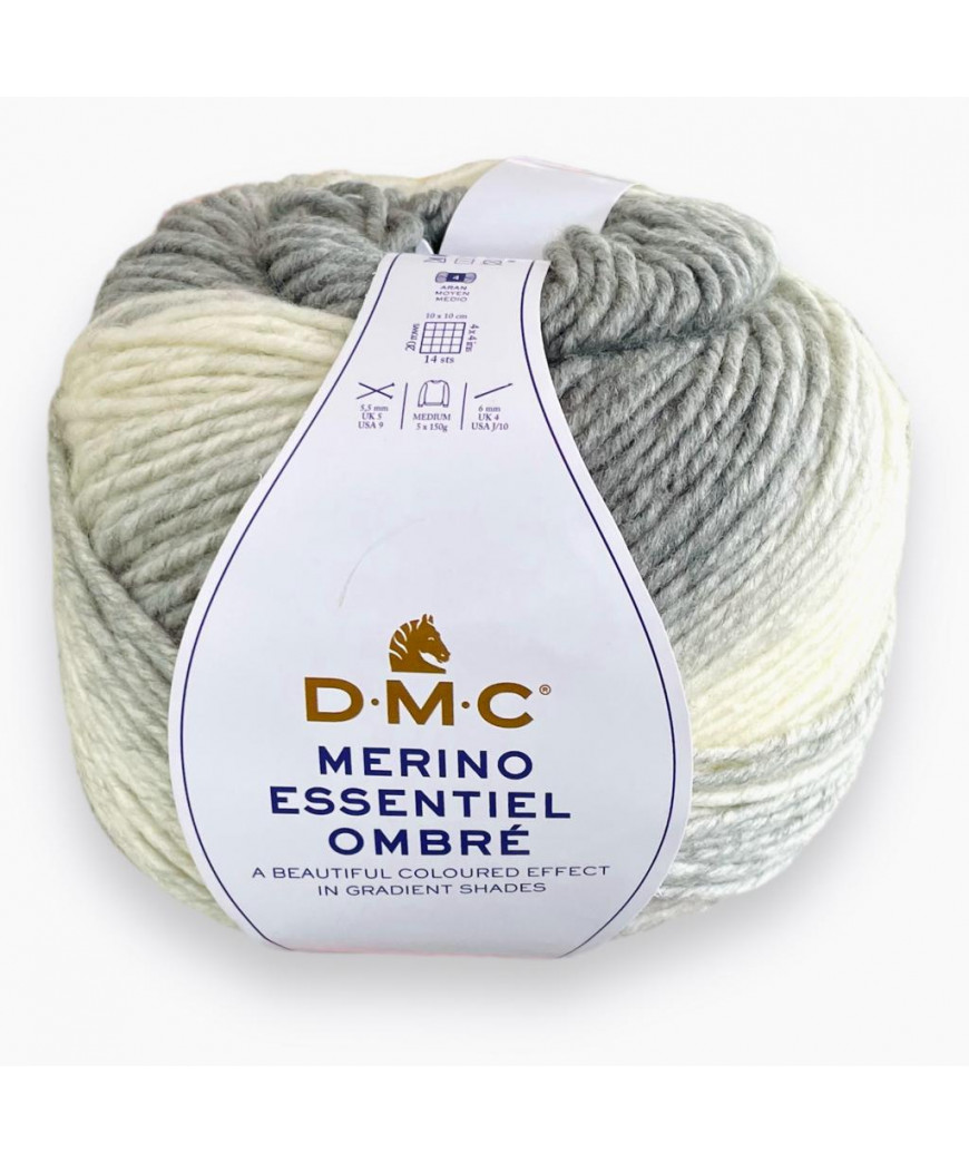 Lana DMC Merino Essential Ombre 150gr mix panna/grigio n°1004