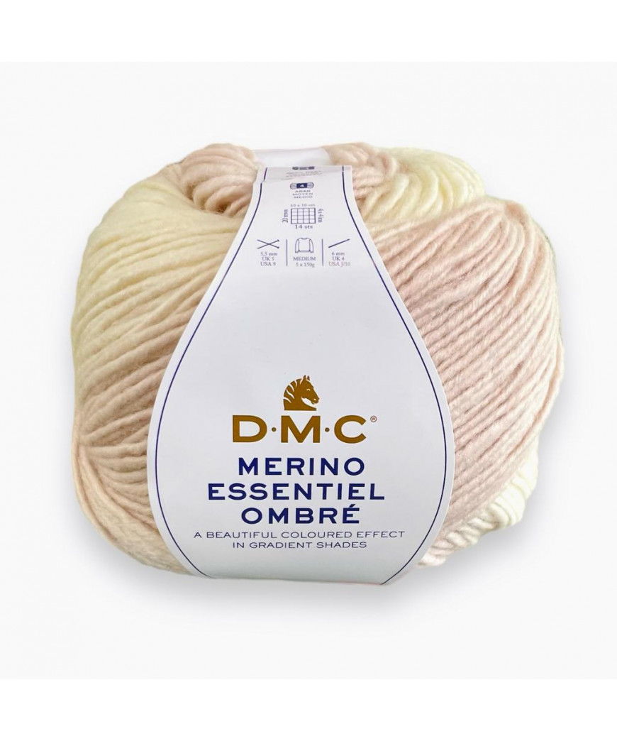 Lana DMC Merino Essential Ombre 150gr mix rosa/panna n°1007