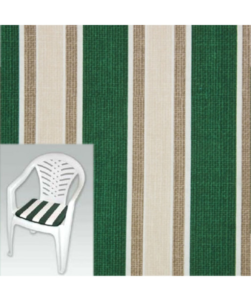 CUSCINO MULTIRIGA VERDE SEDUTA   Pz 2 38x38x4 XTRA