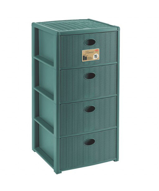 CASSETTIERA P.4 ELEGANCE GREEN 40x40 h 80 STEFANPL