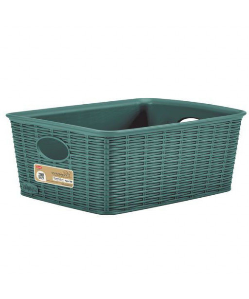 CESTINO ELEGANCE HIGH GREEN cm 36x29 h 13 STEFANPL