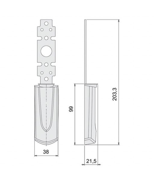 PLACCA ESTERNA MANIGLIONI CIECA    07176-66-0 CISA