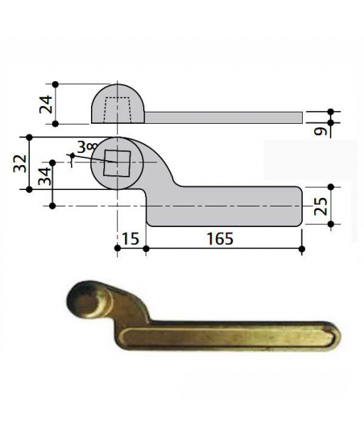 BRACCIO CHIUDIPORTA 7100 INF SX         MA0003 MAB