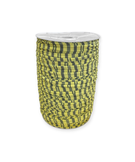 Fettuccia per intreccio, cotone GIALLO RIGHE