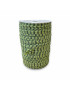 Fettuccia per intreccio, cotone VERDE RIGHE