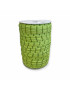 Fettuccia per intreccio, cotone elasticizzato VERDE RIGHE
