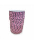 Fettuccia per intreccio, cotone ROSA RIGHE