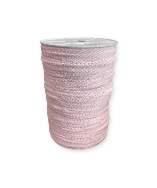 Fettuccia per intreccio, cotone retato ROSA