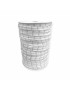 Fettuccia per intreccio, cotone elasticizzato BIANCO RIGHE