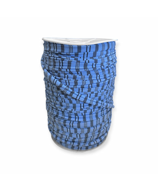 Fettuccia per intreccio, cotone AZZURRO RIGHE