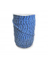 Fettuccia per intreccio, cotone AZZURRO RIGHE