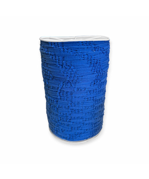 Fettuccia per intreccio, cotone BLU TRAFORATO