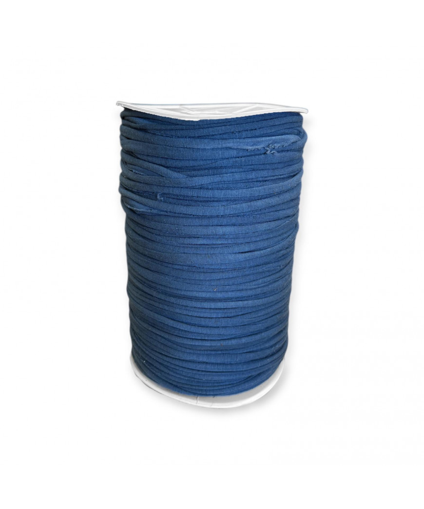Fettuccia per intreccio, cotone BLU JEANS