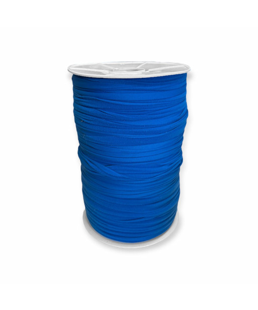 Fettuccia per intreccio, licra vellutata AZZURRO