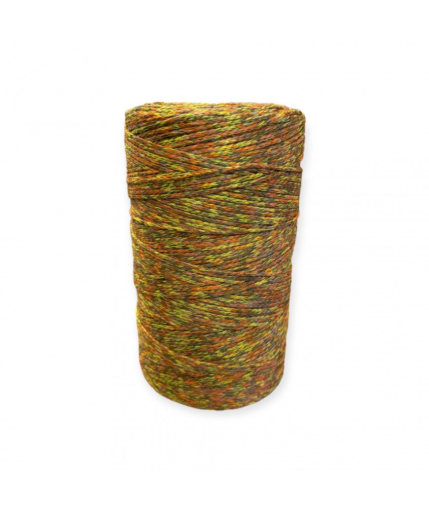 Cordino per intreccio e borse MIAMI, 450gr/ca. MIX GIALLO/ARANCIONE/GRIGIO