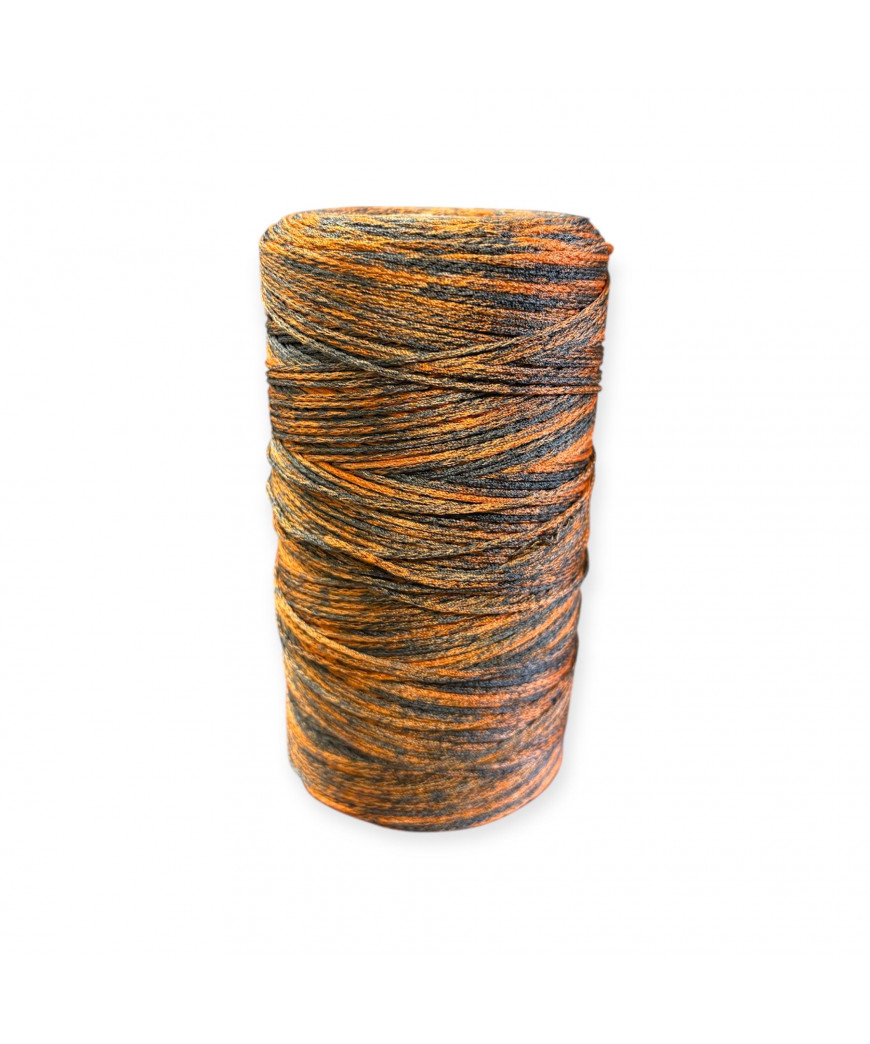 Cordino per intreccio e borse MIAMI, 450gr/ca. ARANCIONE/GRIGIO