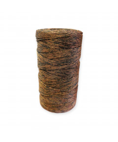 Cordino per intreccio e borse MIAMI, 450gr/ca. NERO/BRONZO