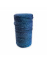 Cordino per intreccio e borse MIAMI, 450gr/ca. BLU LAMÈ AZZURRO