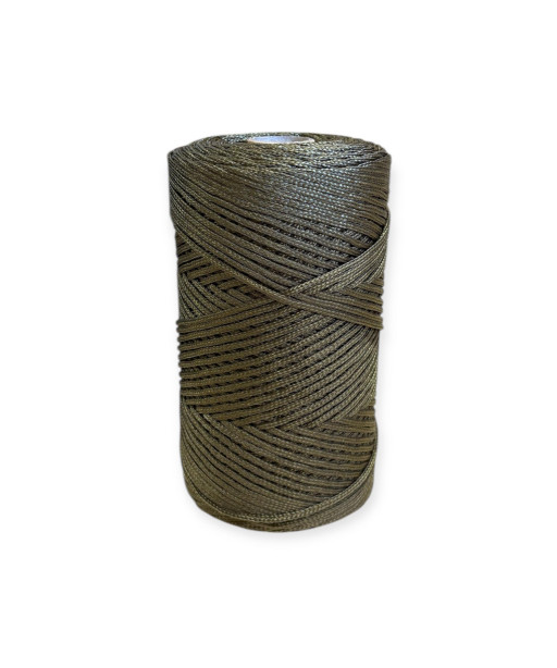 Cordino Thai per intreccio e borse, 450gr/ca. piattina, VERDE OLIVA