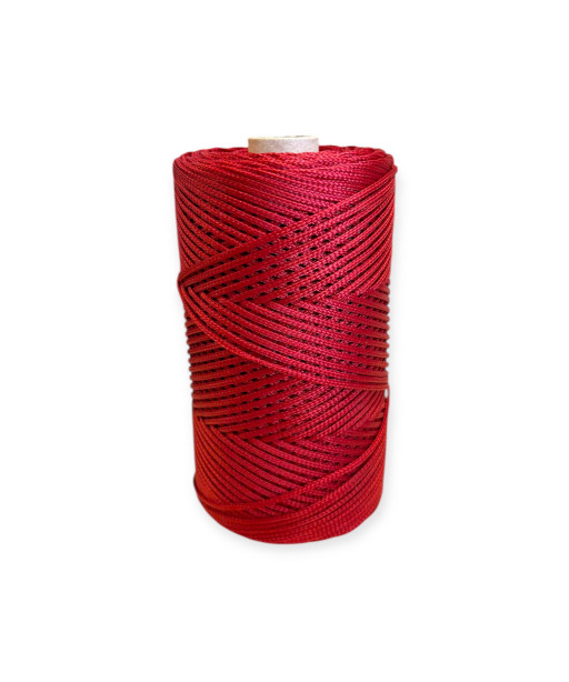 Cordino Thai per intreccio e borse, 450gr/ca. piattina, ROSSO