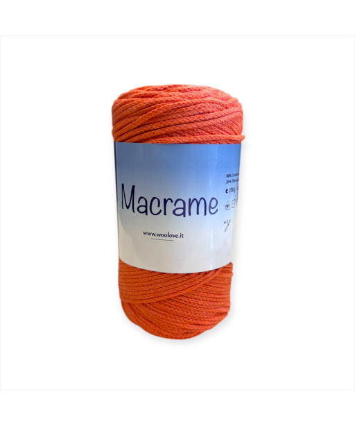 Cordino MACRAME, cotone ecologico 250gr. ARANCIONE