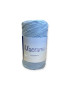 Cordino MACRAME, cotone ecologico 250gr. CELESTE