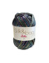 Gomitolo fettuccia Silk & bag, 100gr. NERO RAINBOW LUREX