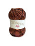 Gomitolo fettuccia Silk & bag, 100gr. MARRONE LUREX