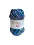Gomitolo fettuccia Silk & bag, 100gr. BLU RAINBOW LUREX