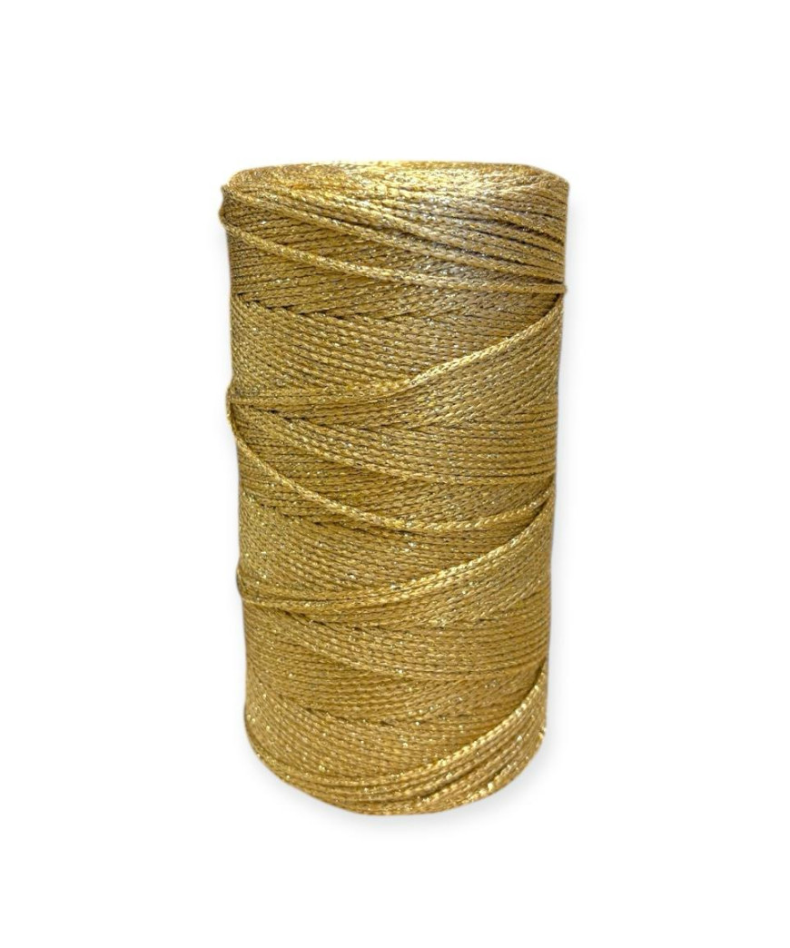 Cordino per intreccio e borse MIAMI, 450gr/ca. ORO LAMÈ ORO