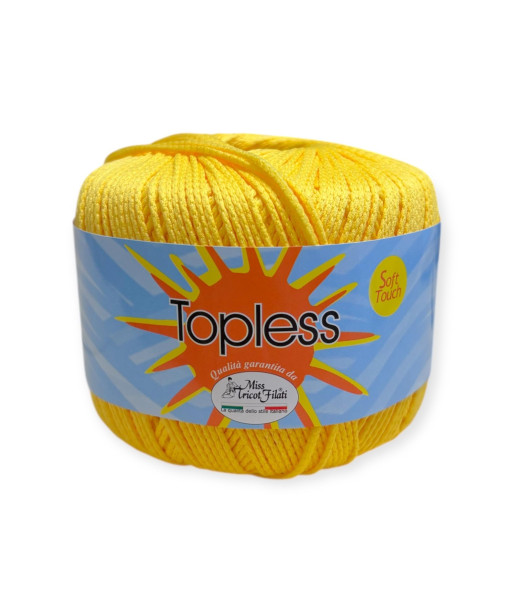 Gomitoli per bikini, pareo TOPLESS 50gr. GIALLO