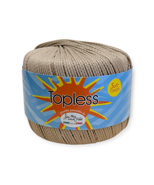 Gomitoli per bikini, pareo TOPLESS 50gr. TORTORA