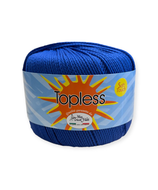 Gomitoli per bikini, pareo TOPLESS 50gr. BLU