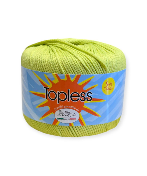 Gomitoli per bikini, pareo TOPLESS 50gr. VERDE LIME