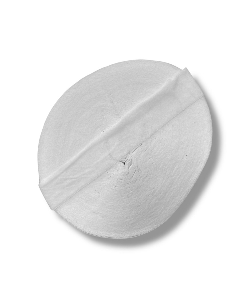 Dischi di fettuccia per borse 200gr. cotone, BIANCO