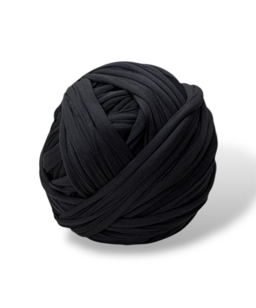Fettuccia per borsa in pallina, 300gr. NERO ELASTICIZZATO