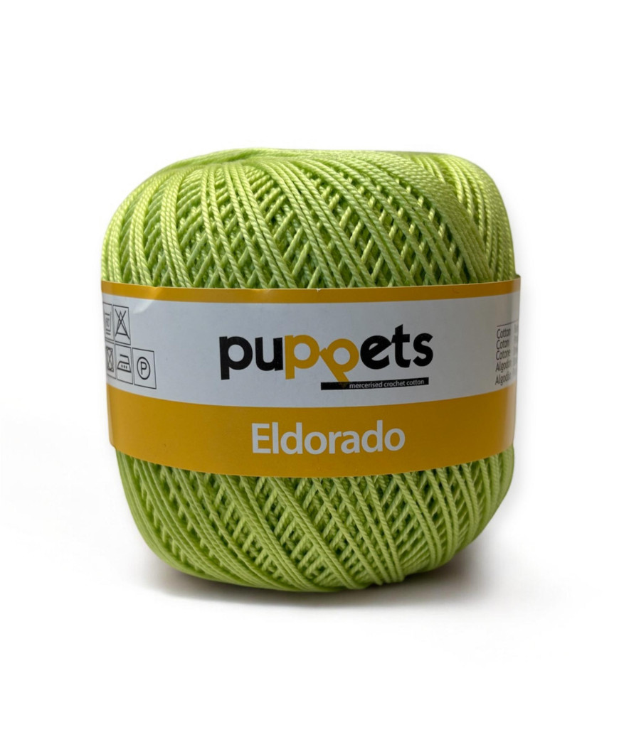 Gomitolo cotone ELDORADO 50gr. VERDE CHIARO n°253