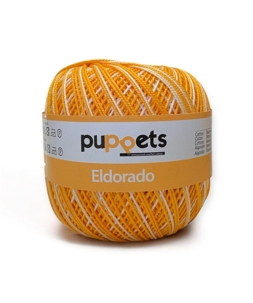 Gomitolo cotone ELDORADO 50gr. GIALLO SFUMATO n°18