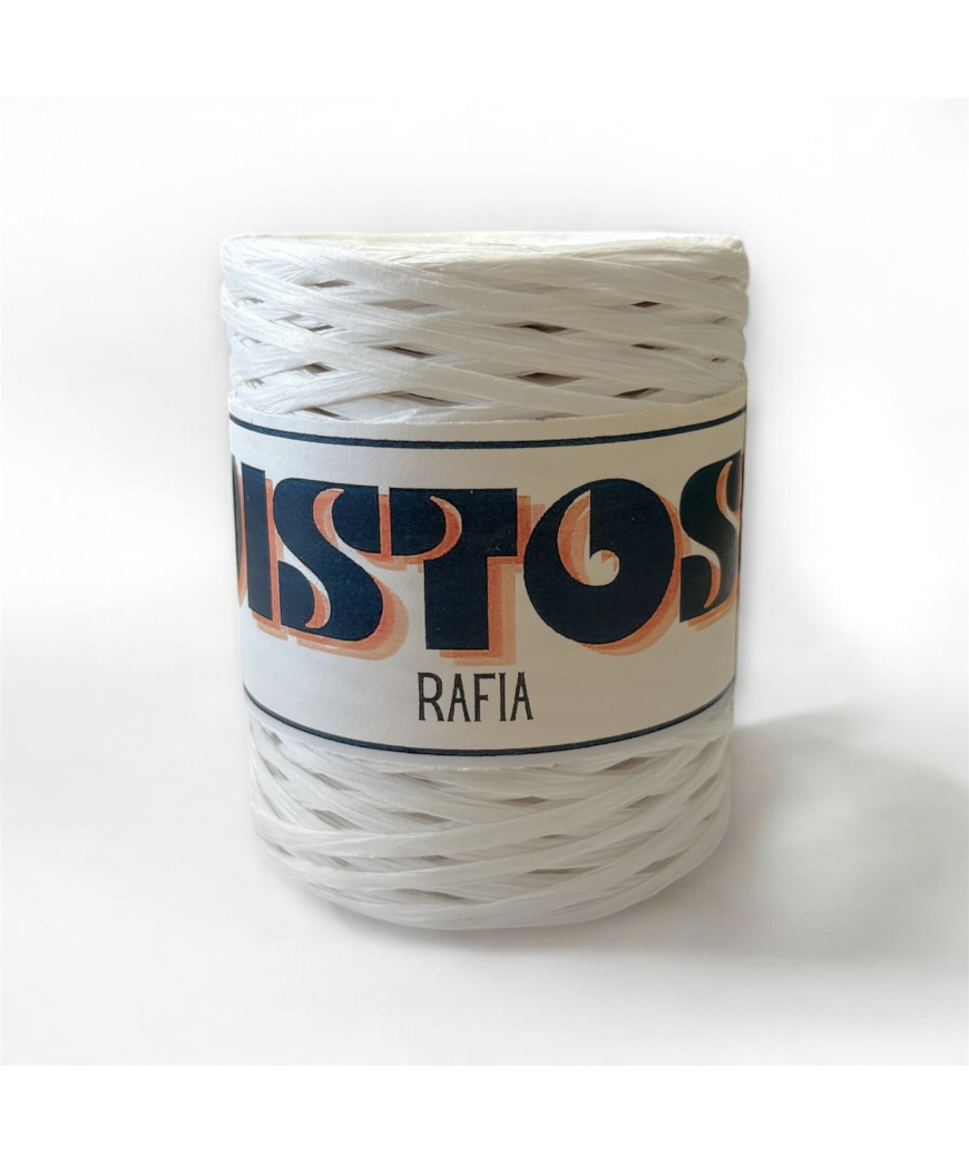 Rafia VISTOSA naturale 200gr. BIANCO