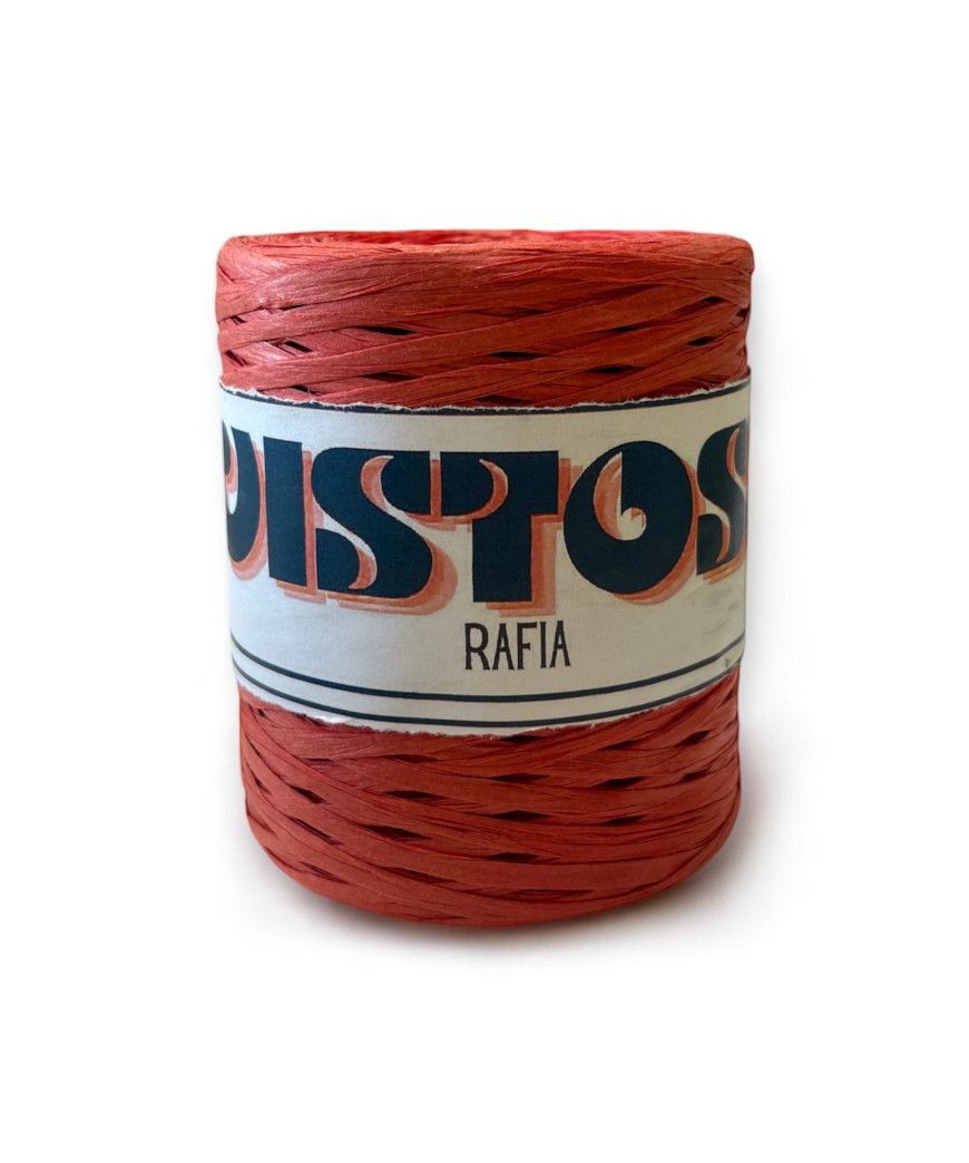 Rafia VISTOSA naturale 200gr. ROSSO