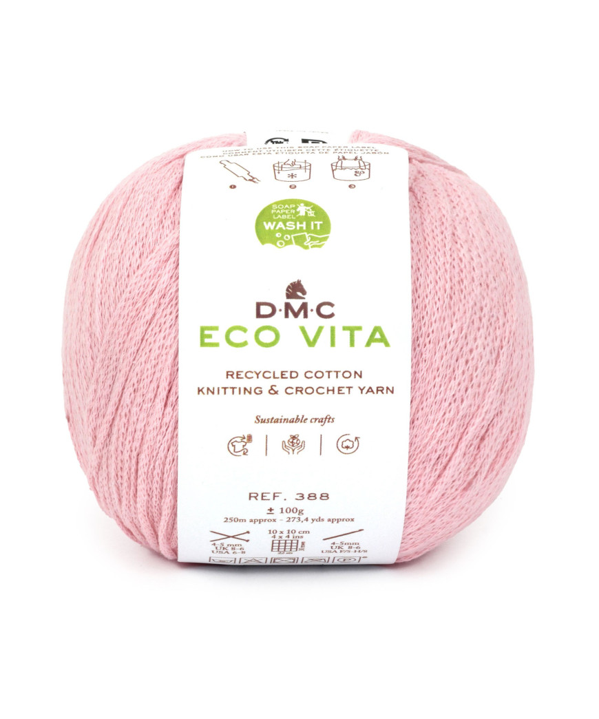 Gomitoli ECO VITA Knitting & Crochet Yarn 100gr ROSA n004