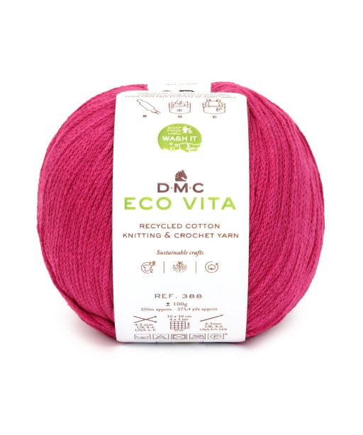 Gomitoli ECO VITA Knitting & Crochet Yarn 100gr. FUXIA n155