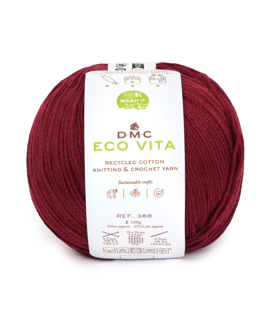 Gomitoli ECO VITA Knitting & Crochet Yarn 100gr. BORDEAUX n205