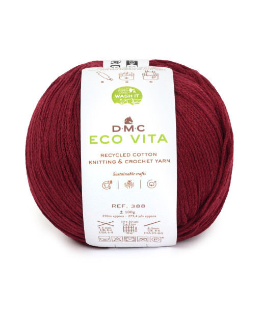 Gomitoli ECO VITA Knitting & Crochet Yarn 100gr. BORDEAUX n205