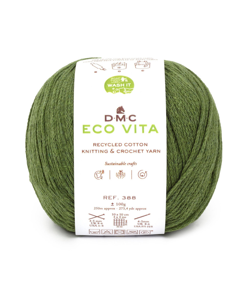 Gomitoli ECO VITA Knitting & Crochet Yarn 100gr. VERDE n018