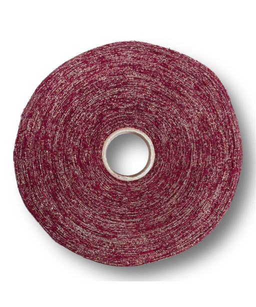 Dischi di fettuccia per borse 140gr. maglina BORDEAUX LAMÈ ORO
