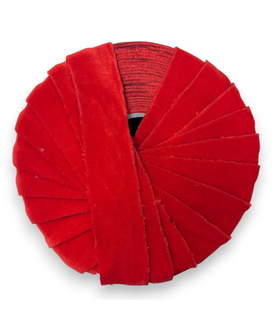 Dischi di fettuccia per borse 120gr/ca. velluto ROSSO