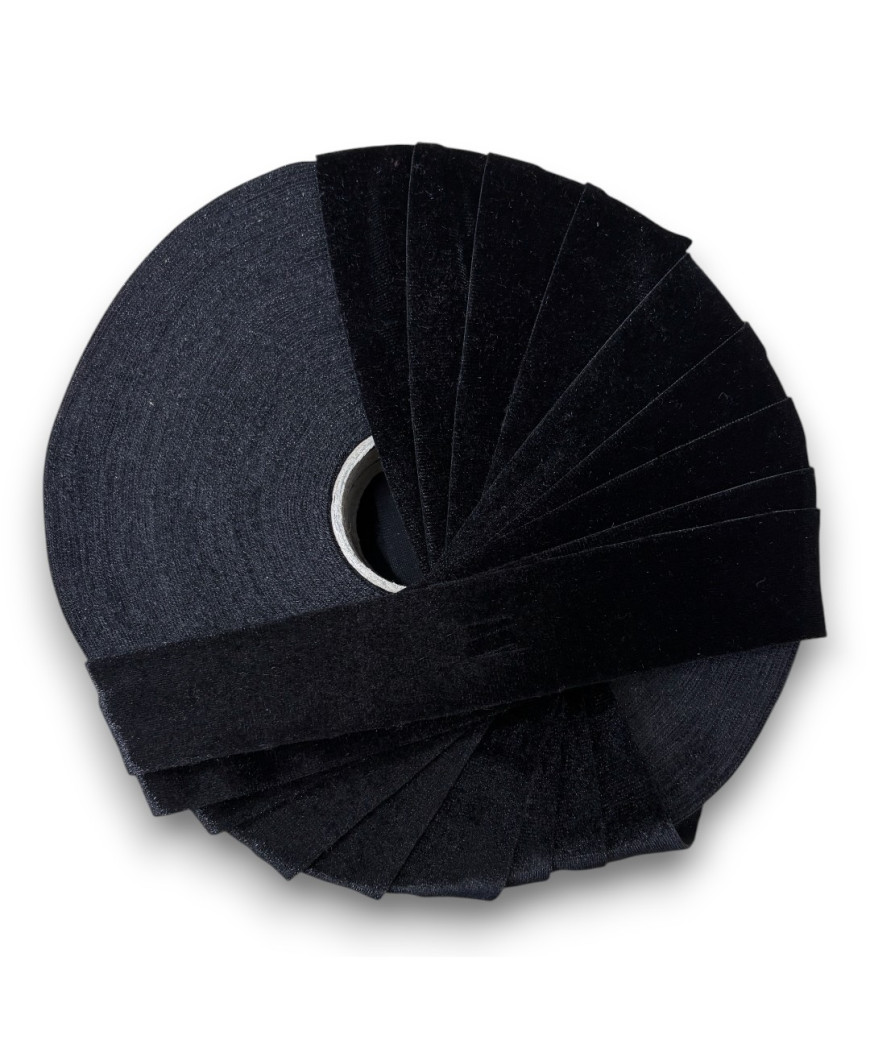 Dischi di fettuccia per borse 140gr/ca. velluto NERO